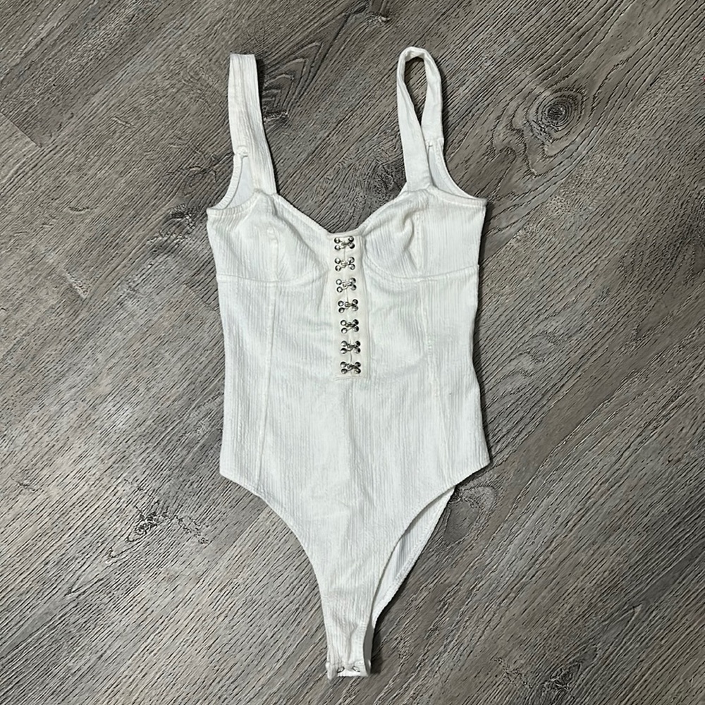 F21 White Bodysuit